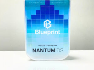 PP Non-Woven Blue Reusable Shopping Bag with Branding Print - K021