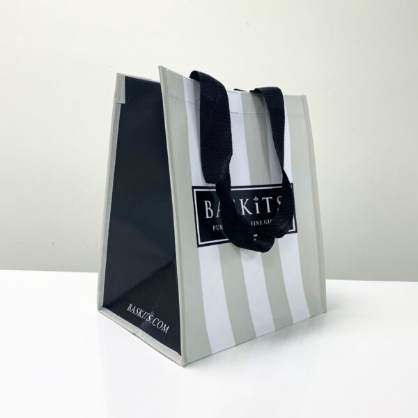 PP Non-Woven Elegant Black & White Fashion Reusable Shopping Bag - K012