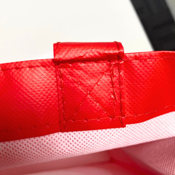 PP Non-Woven Red Shopping Bag with Brand Logo - K006