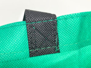 PP Non-Woven Solid Green Reusable Shopping Bag with Promotional Print - K005