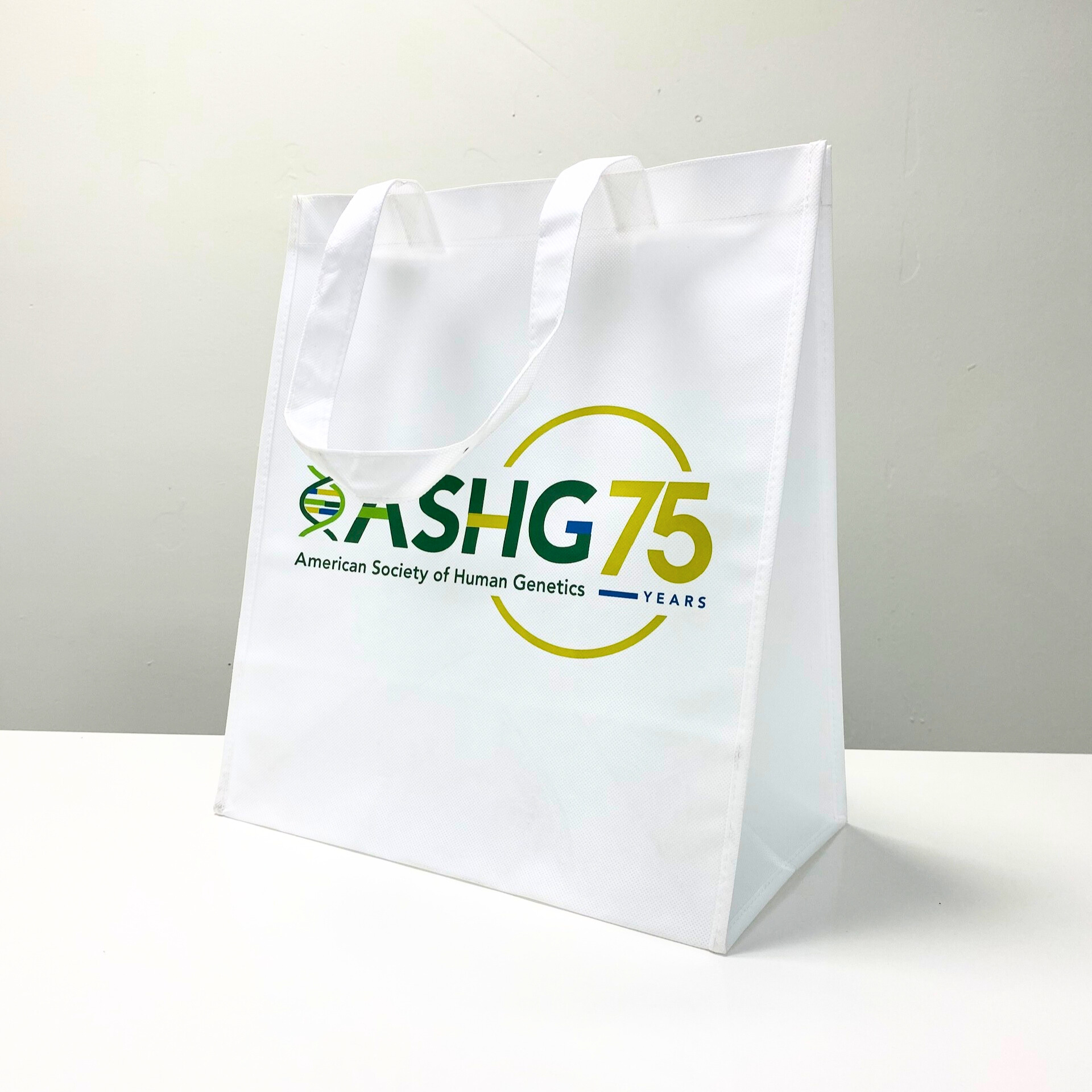 PP Non-Woven White Reusable Shopping Bag for Event - K016