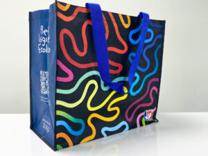 PP Woven Reusable Shopping & Grocery Bag with Customized Print - K001
