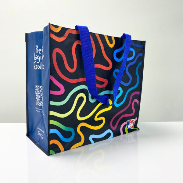 PP Woven Reusable Shopping & Grocery Bag with Customized Print - K001