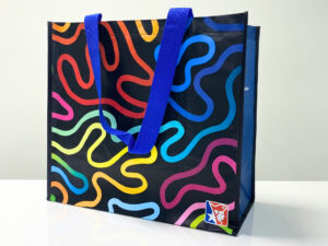 PP Woven Reusable Shopping & Grocery Bag with Customized Print - K001