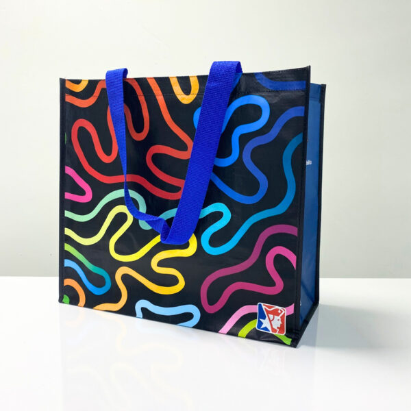 PP Woven Reusable Shopping & Grocery Bag with Customized Print - K001