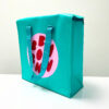 REUSEABLE GREEN WOVEN COOLER BAG WITH ZIPPER - K017