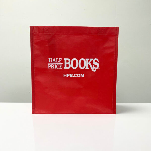 RPET reusable red promotional shopping bag with custom print – K014