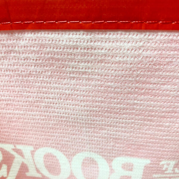 RPET reusable red promotional shopping bag with custom print – K014