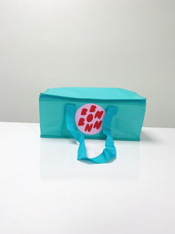Reusable Green Cooler Bag,Small Size, Rectangular Shape with Zipper – K018